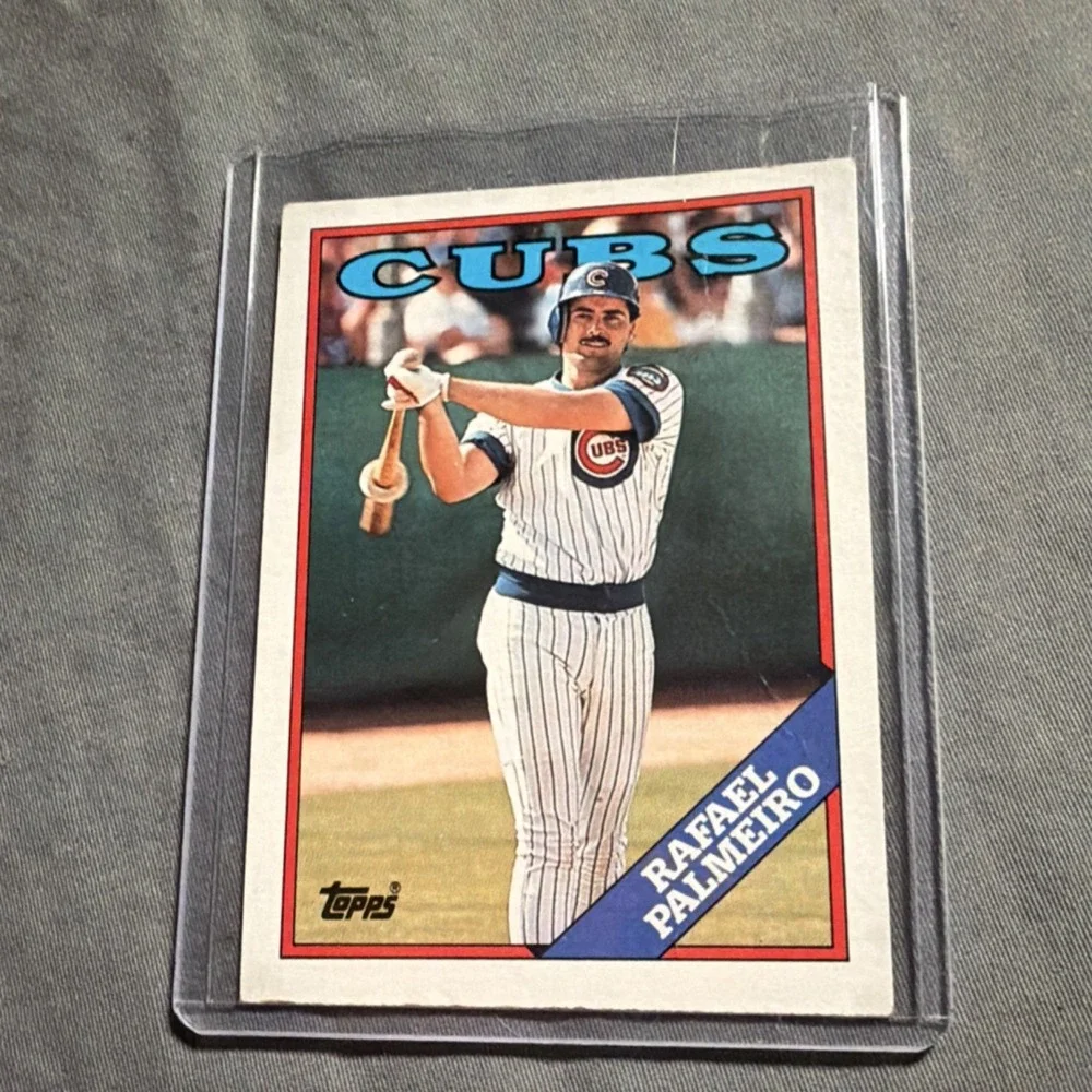 Topps 1988 Rafael Palmeiro #186 Chicago Cubs Baseball Card MLB